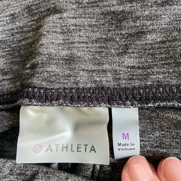 Athleta Gray Straight leg Leggings - Picture 4 of 6
